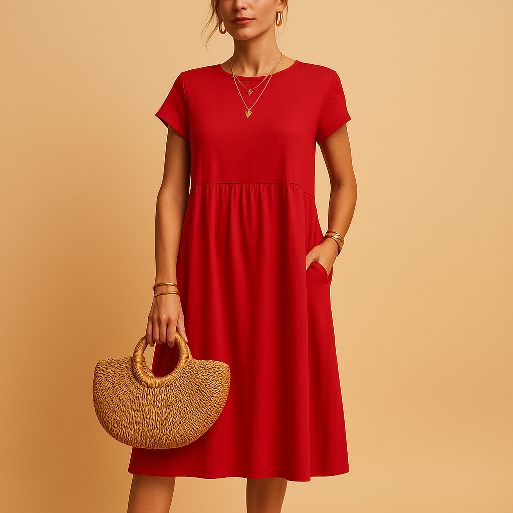 Anna-Berg | Midi Summer Dress - Lightweight, Versatile Fit