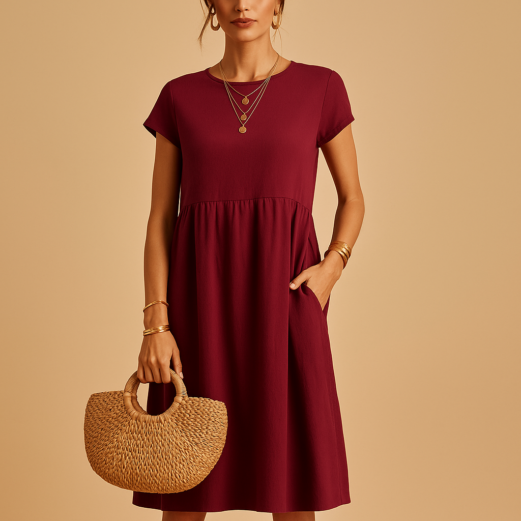 Anna-Berg | Midi Summer Dress - Lightweight, Versatile Fit