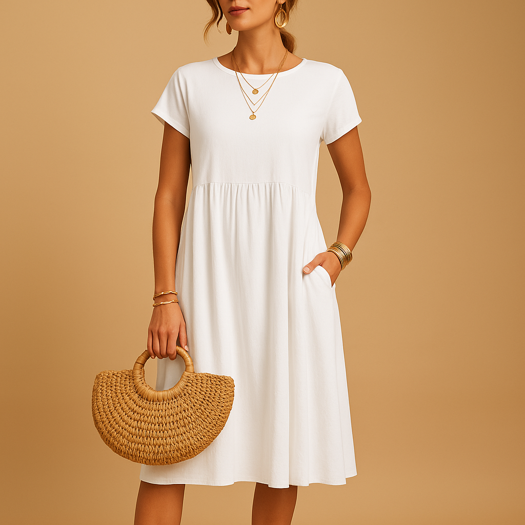 Anna-Berg | Midi Summer Dress - Lightweight, Versatile Fit