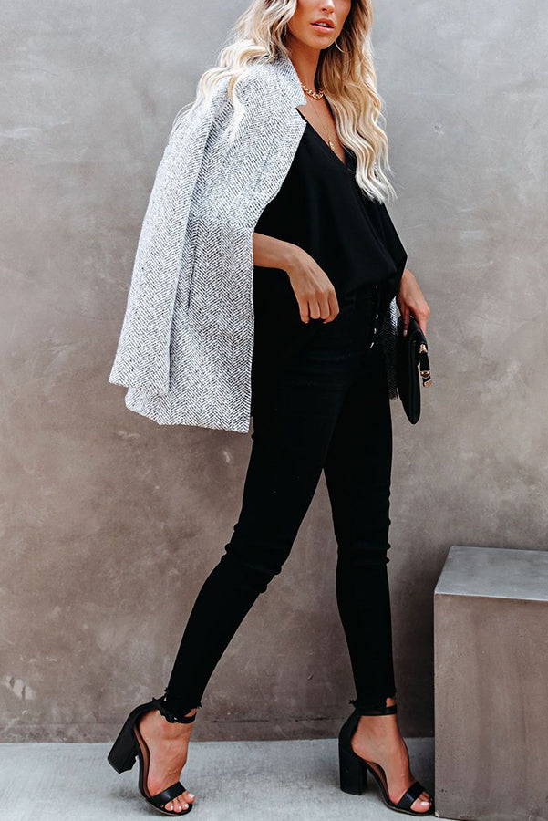 Anna-Berg | Casual Longline Coat, Light Grey, with Pockets