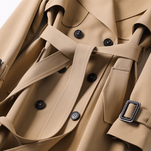 Anna-Berg | Longline Double-Breasted Trench Coat
