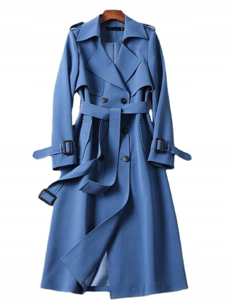 Anna-Berg | Longline Double-Breasted Trench Coat