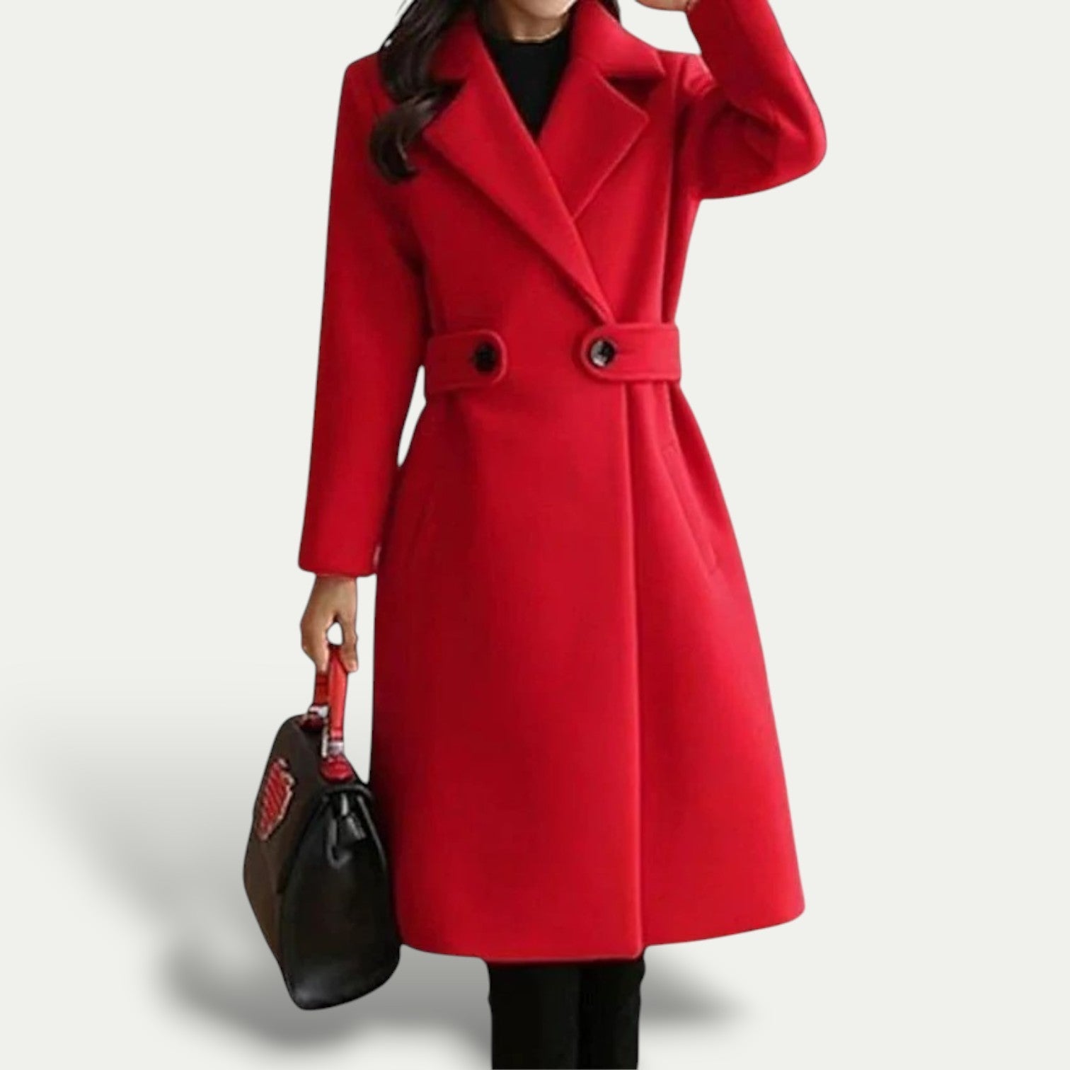 Anna-Berg | Maxi Coat, Single-Breasted, Wide Lapels