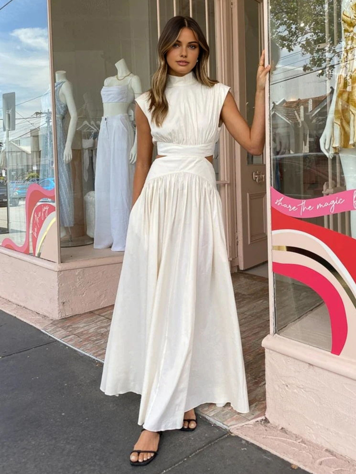 Anna-Berg | Maxi Dress - Mock Neck, Sleeveless