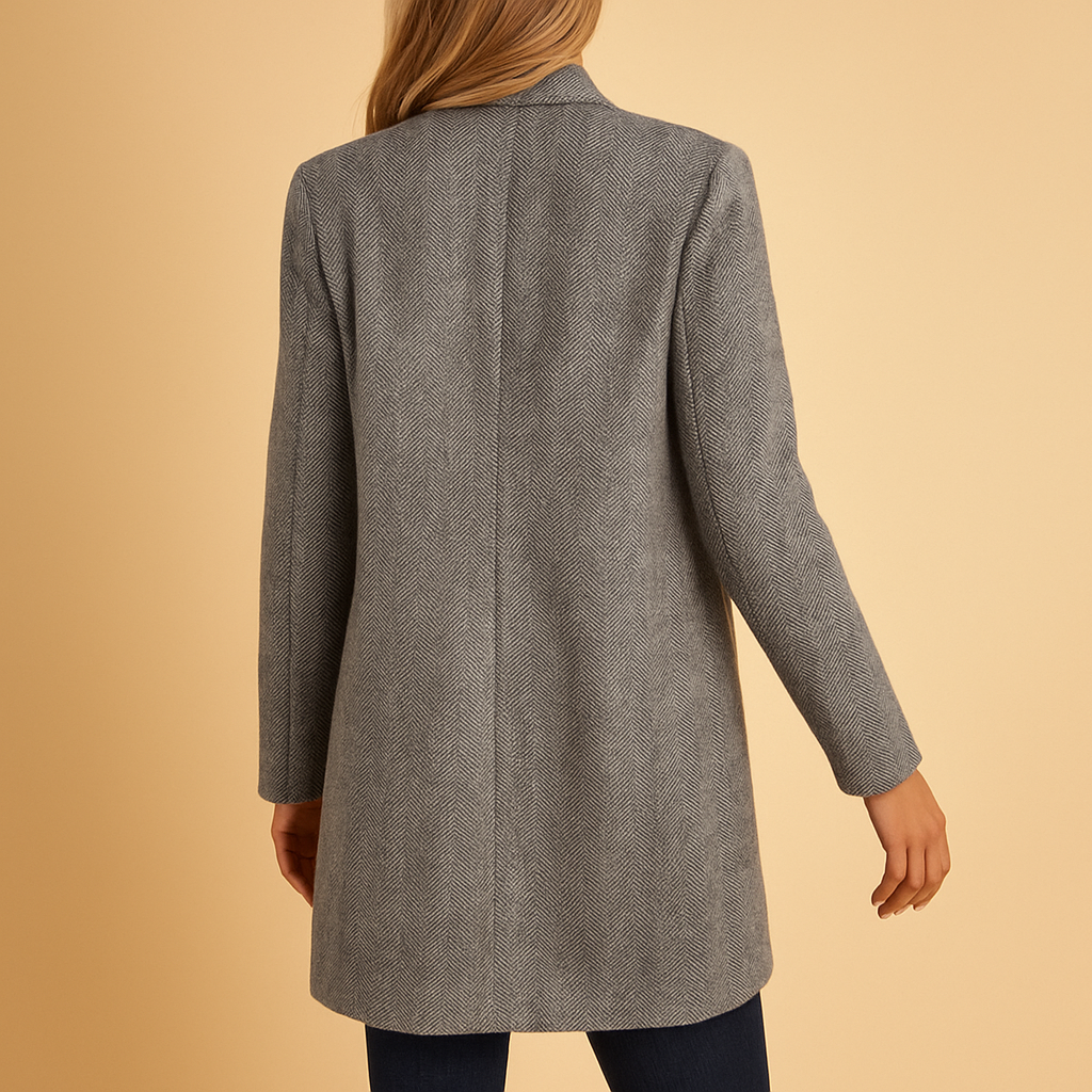 Anna-Berg | Tailored Jacket - Slim Fit, Structured Shoulders, Zip Detailing