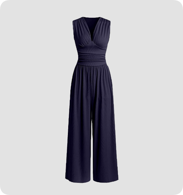 Anna-Berg | Sleeveless Jumpsuit - Flattering Fit