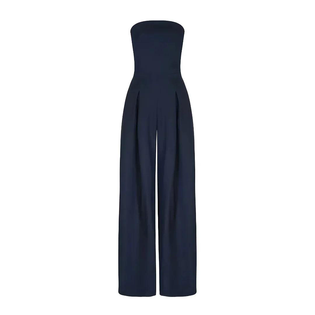 Anna-Berg | Tube Jumpsuit, Waist Sculpting Corset Effect, Slim Fit