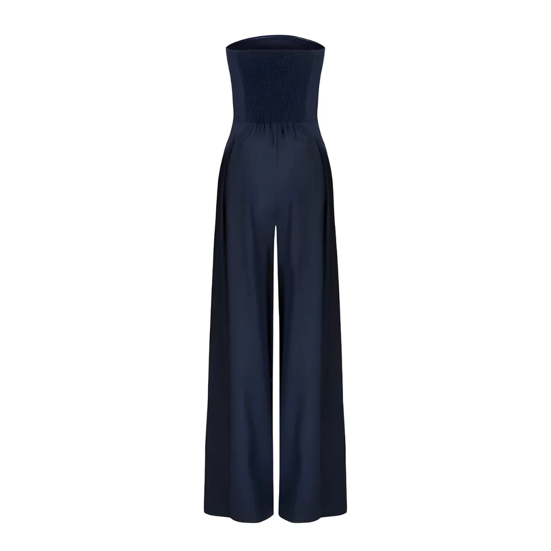 Anna-Berg | Tube Jumpsuit, Waist Sculpting Corset Effect, Slim Fit