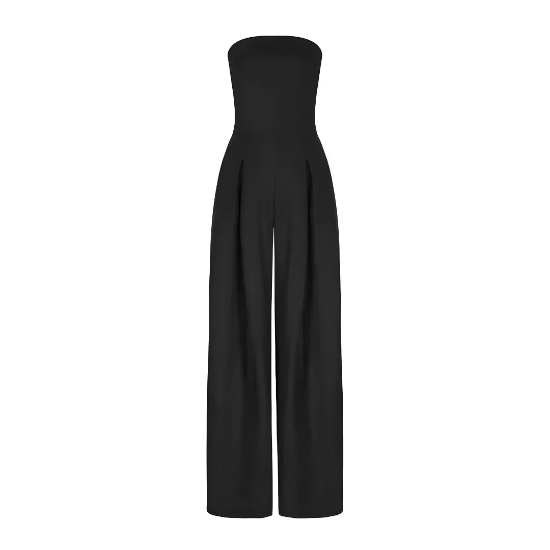 Anna-Berg | Tube Jumpsuit, Waist Sculpting Corset Effect, Slim Fit