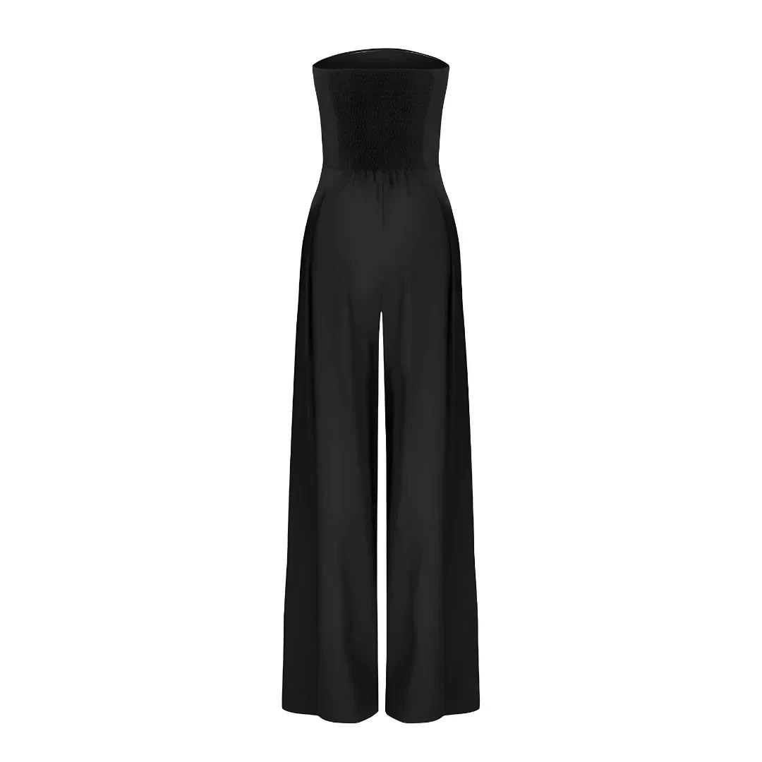 Anna-Berg | Tube Jumpsuit, Waist Sculpting Corset Effect, Slim Fit