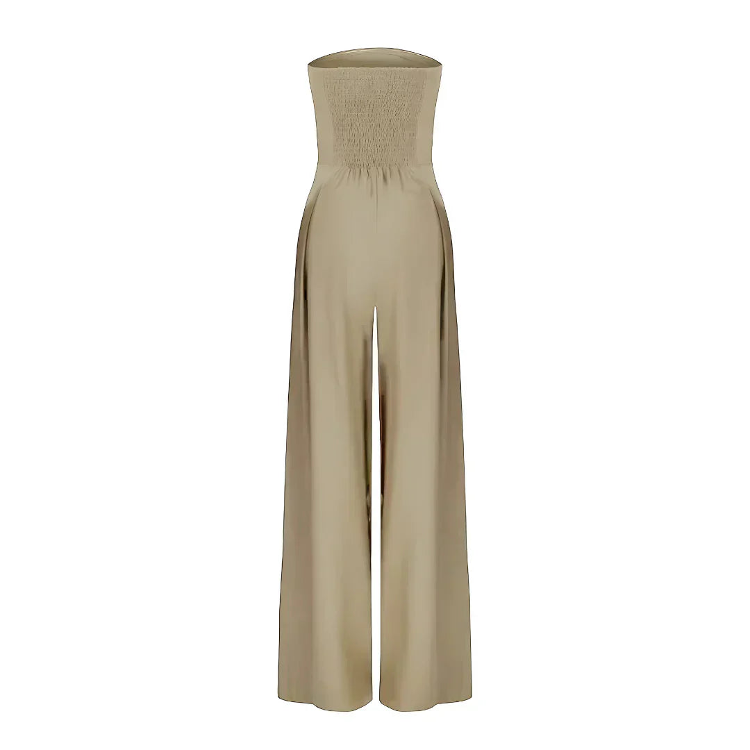 Anna-Berg | Tube Jumpsuit, Waist Sculpting Corset Effect, Slim Fit