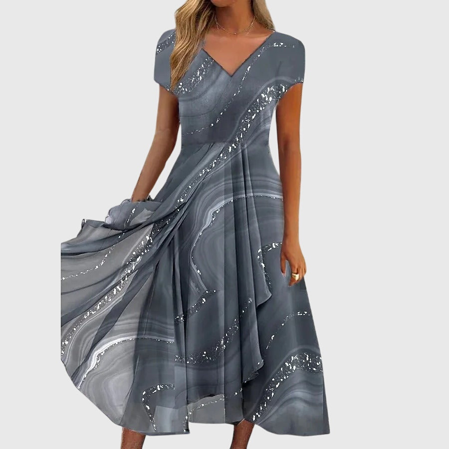 Anna-Berg | Flowing Midi Dress for a Polished Look