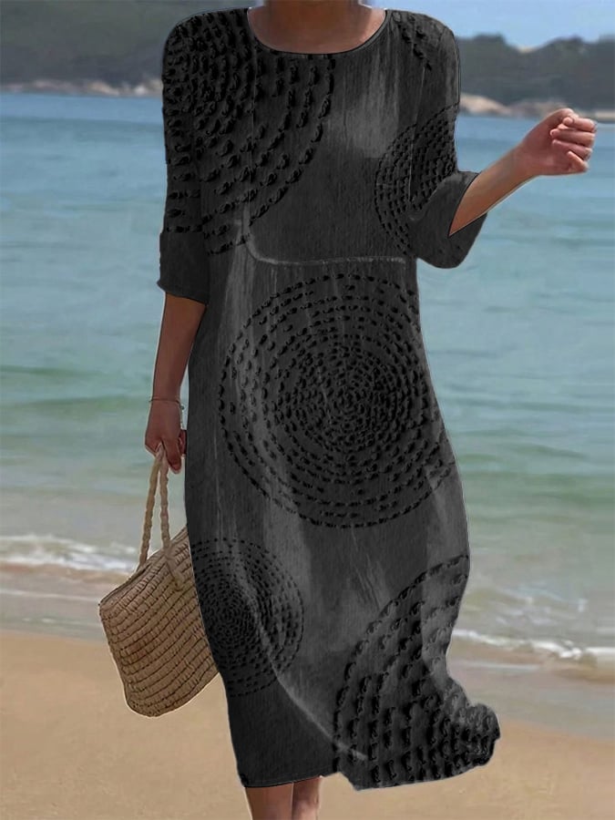 Anna-Berg | Romantic Embroidered Casual Dress