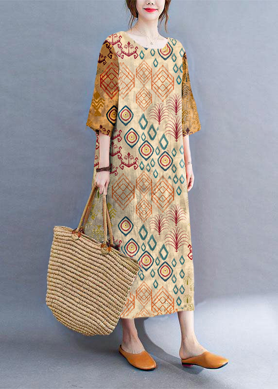 Anna-Berg | Modern Color Block O-Neck Sleeve Dress