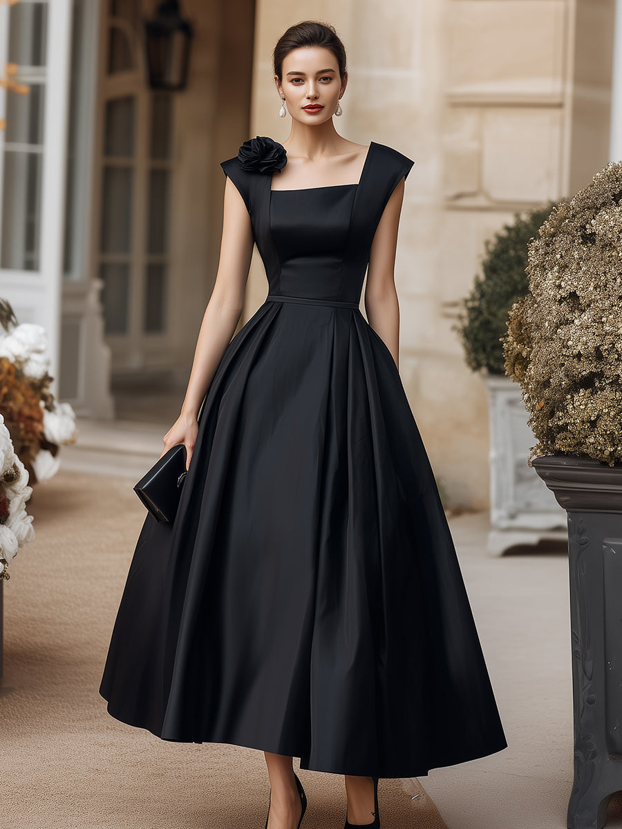 Anna-Berg | Square Neck Structured Dress