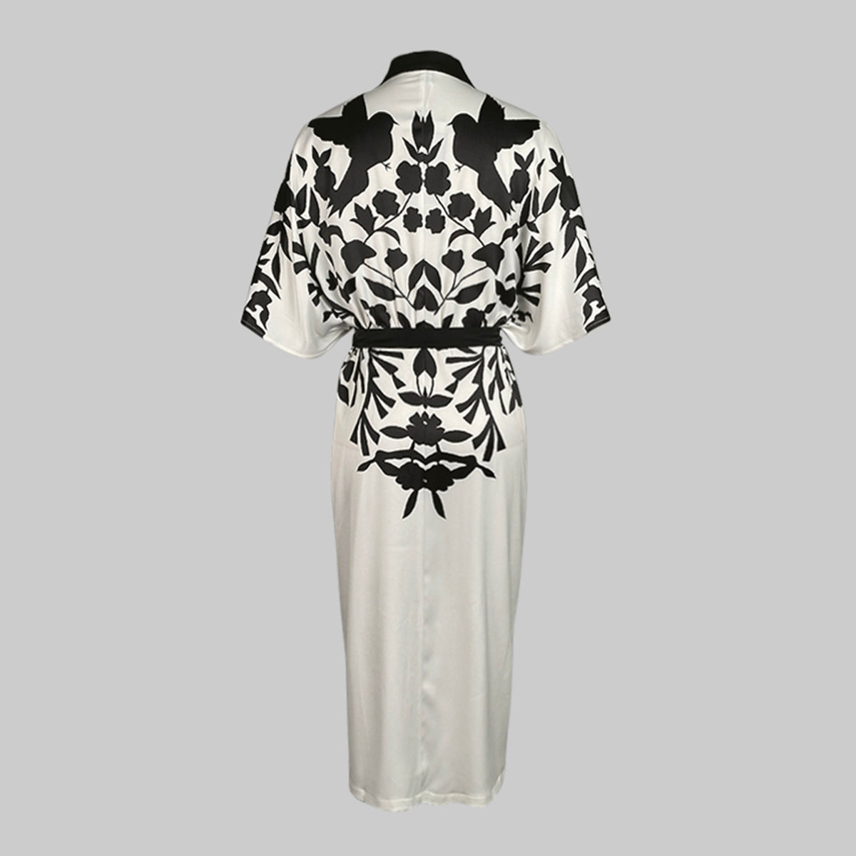 Anna-Berg | Half Sleeves Flower Print Printed Dress