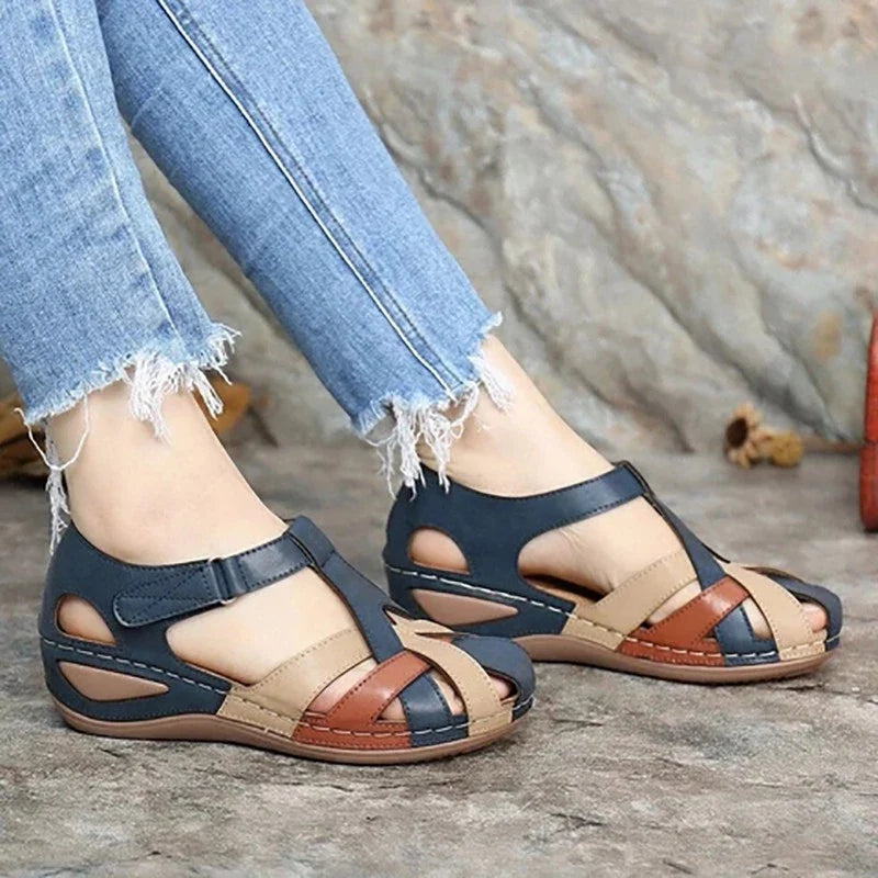 Anna-Berg | Chic Orthopedic Sandals with Graceful Drape