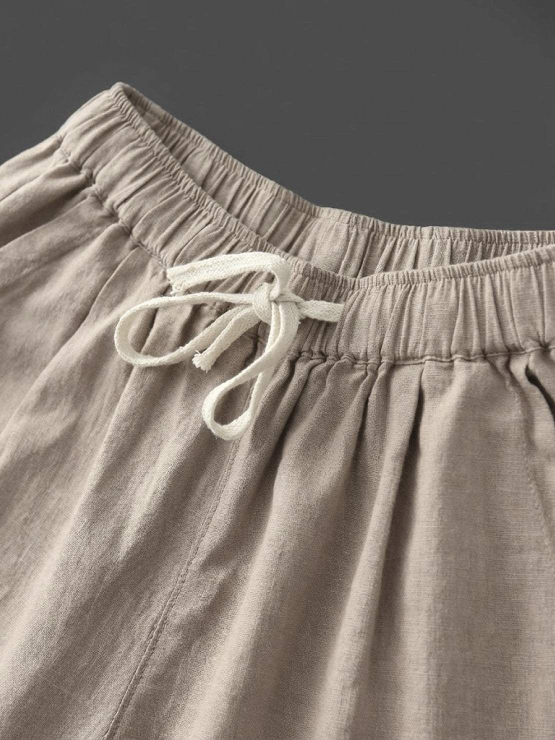 Anna-Berg | Effortless Casual Drawstring Straight-Leg Casual Pants