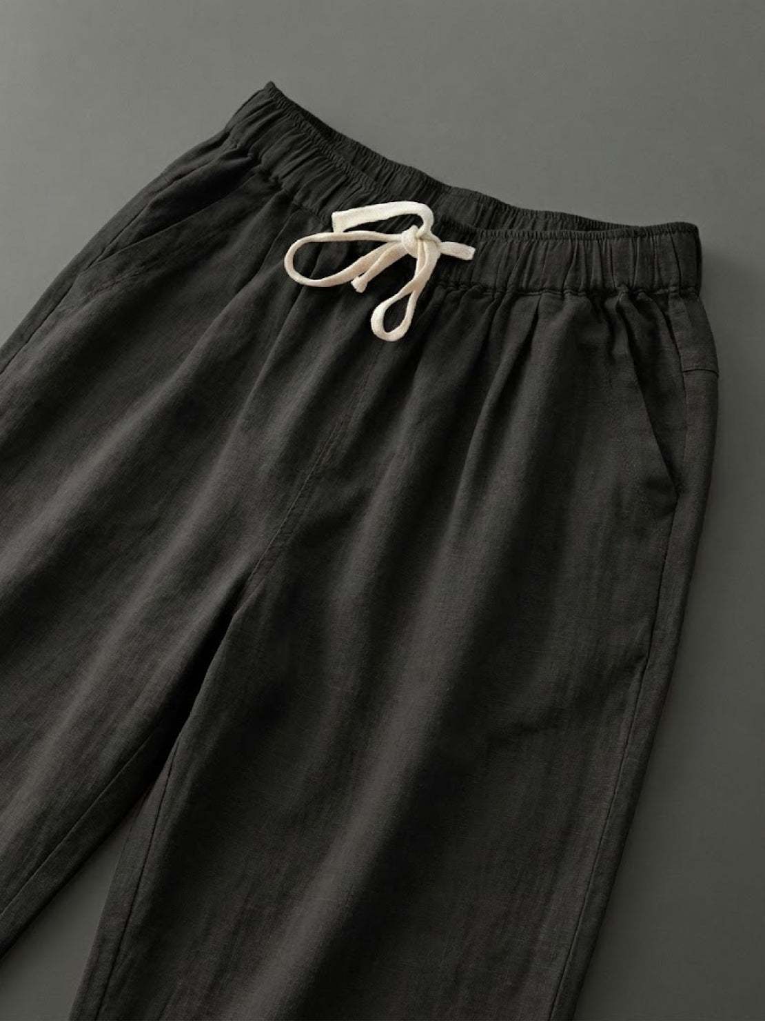 Anna-Berg | Effortless Casual Drawstring Straight-Leg Casual Pants