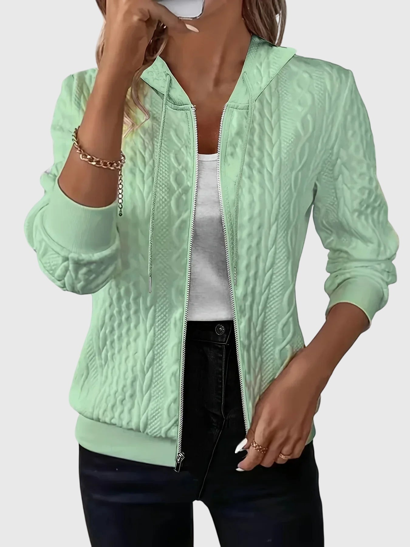Anna-Berg | Hoodie with Zipper