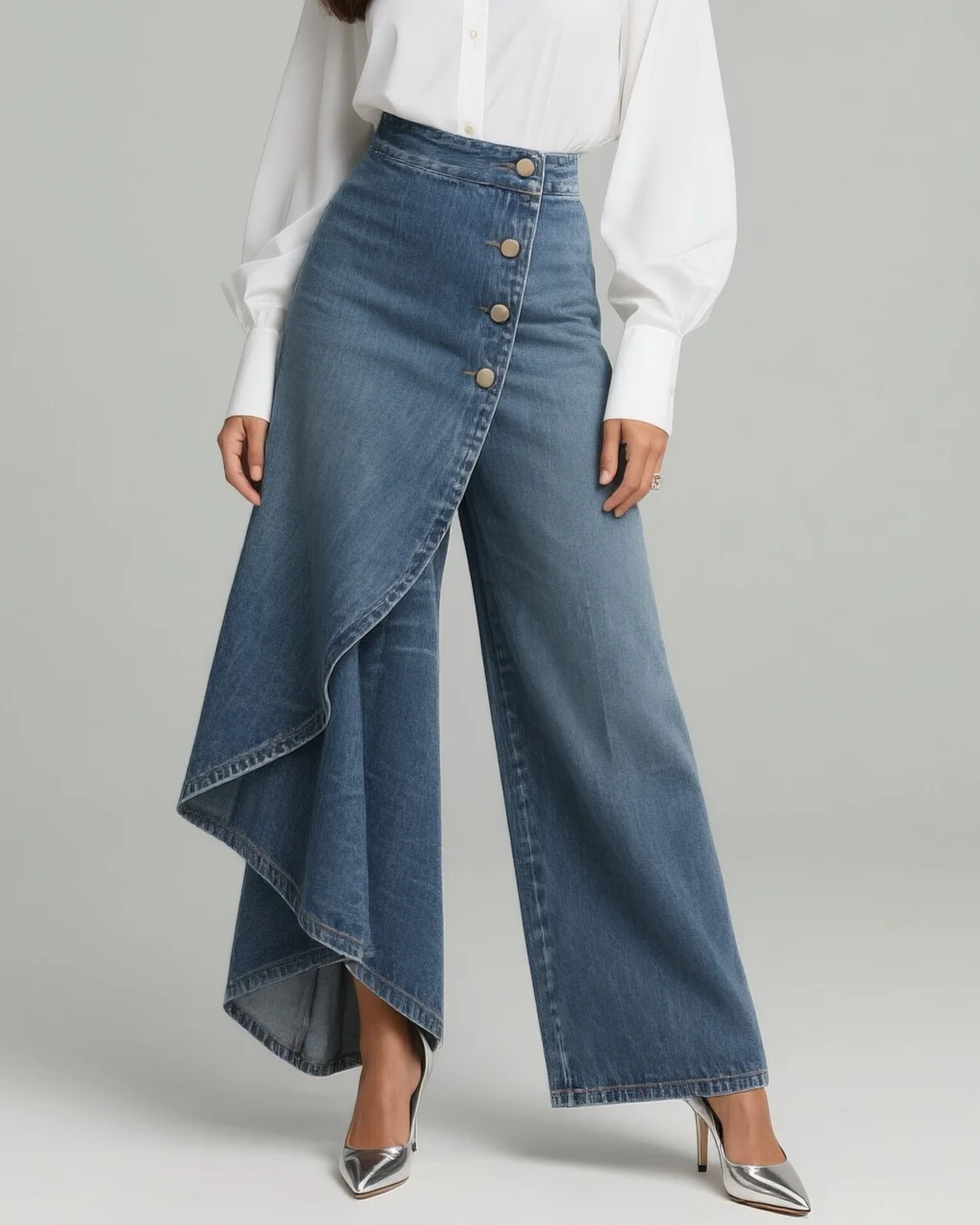 Anna-Berg | Luxe High Waisted Wide Leg Wrap Pants for a Polished Look
