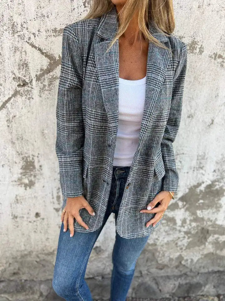 Anna-Berg | Casual Check Blazer