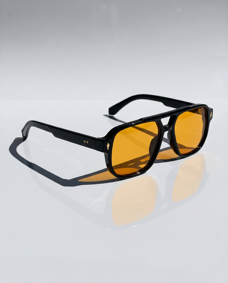 Anna-Berg | Black Square Acetate Frames