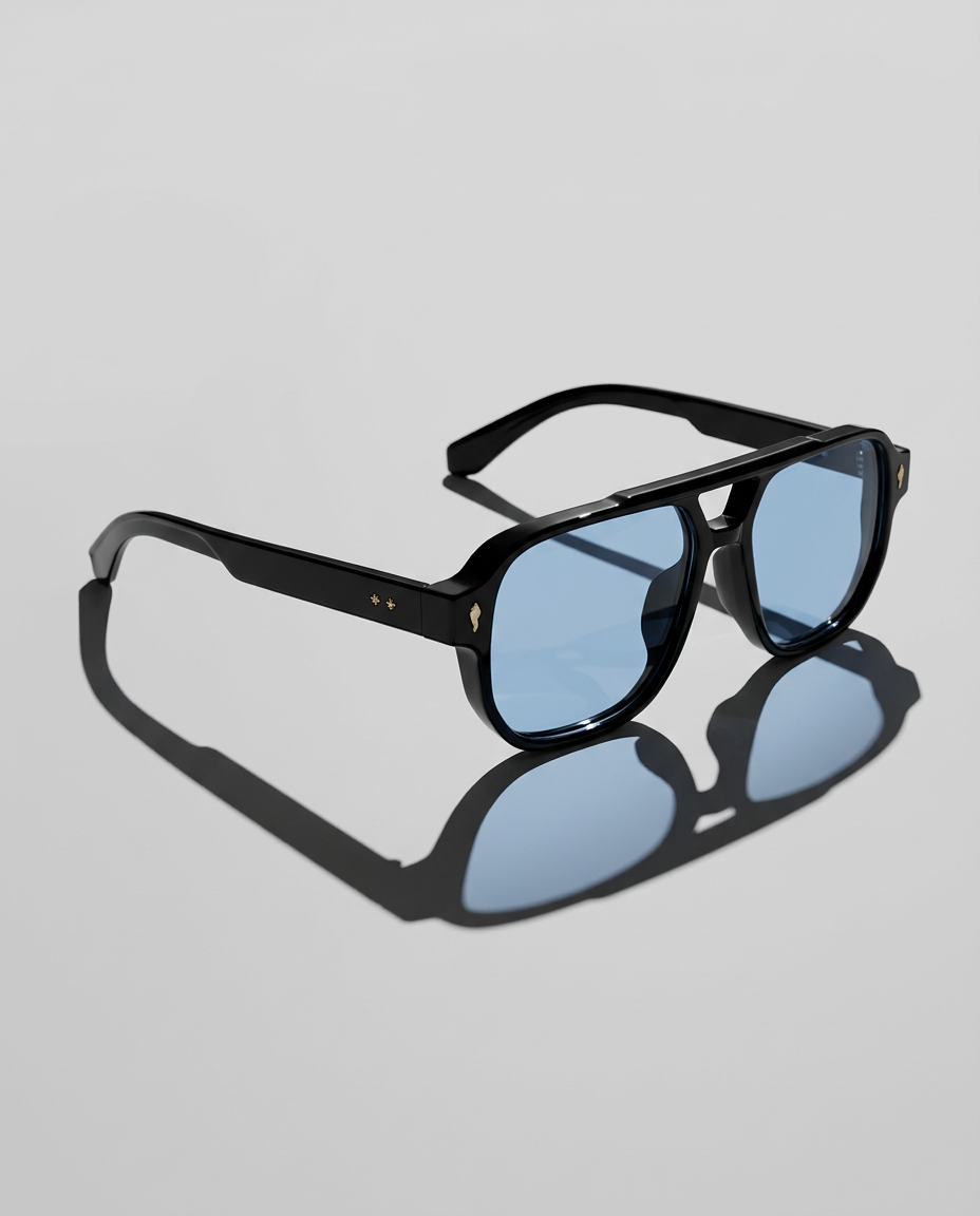 Anna-Berg | Black Square Acetate Frames
