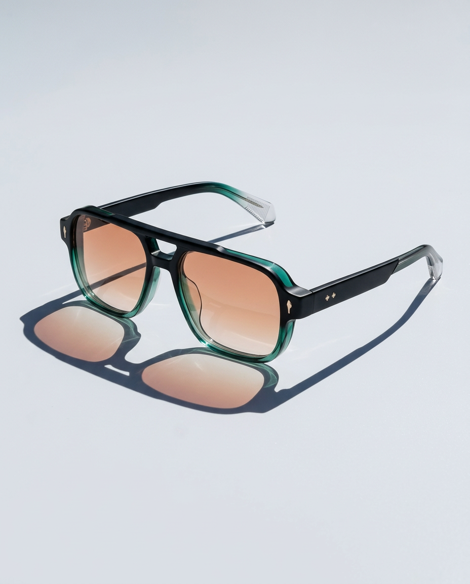 Anna-Berg | Black Square Acetate Frames