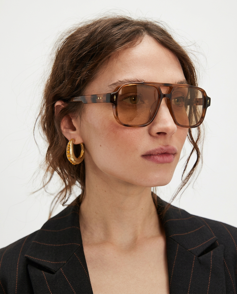 Anna-Berg | Black Square Acetate Frames