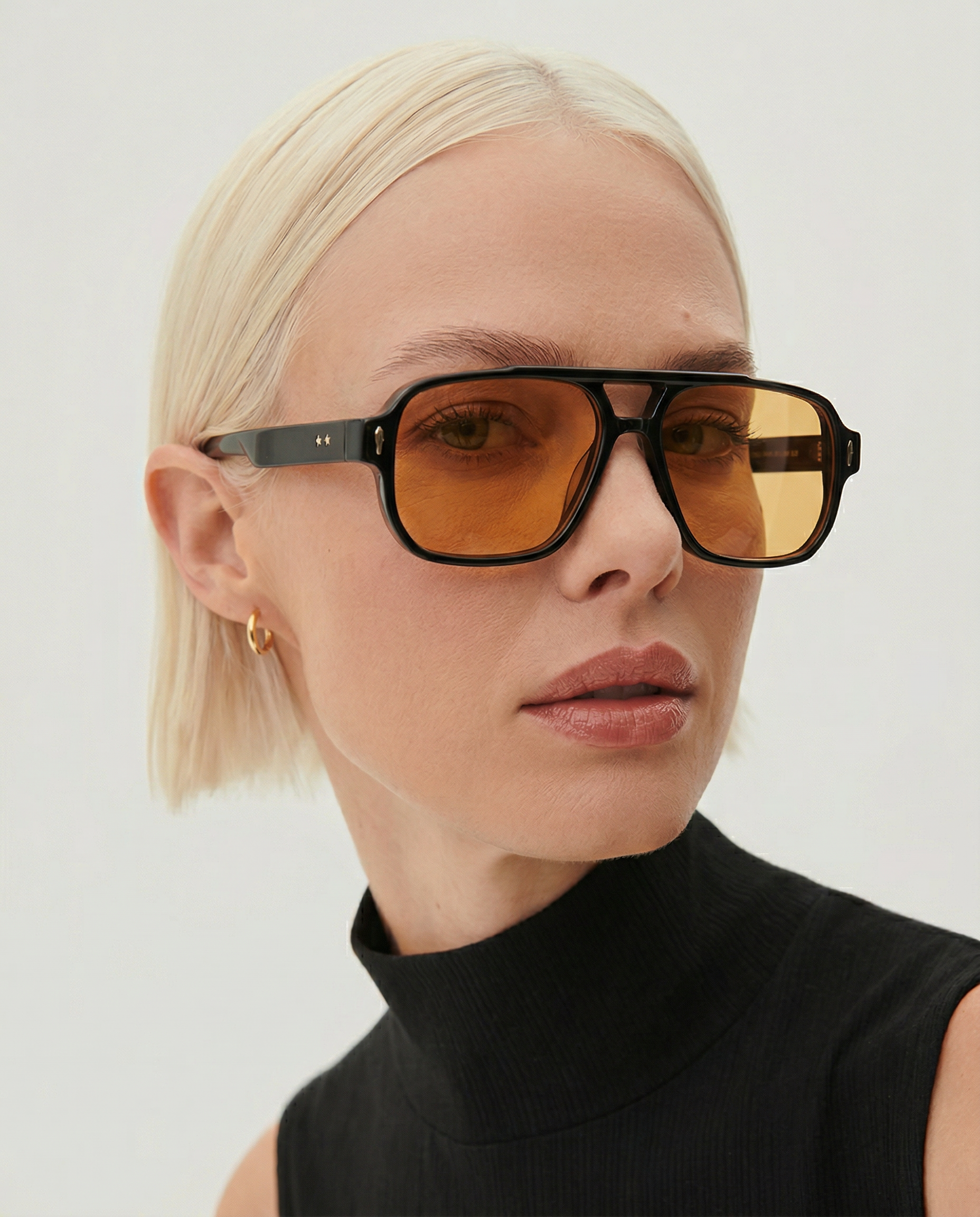 Anna-Berg | Black Square Acetate Frames