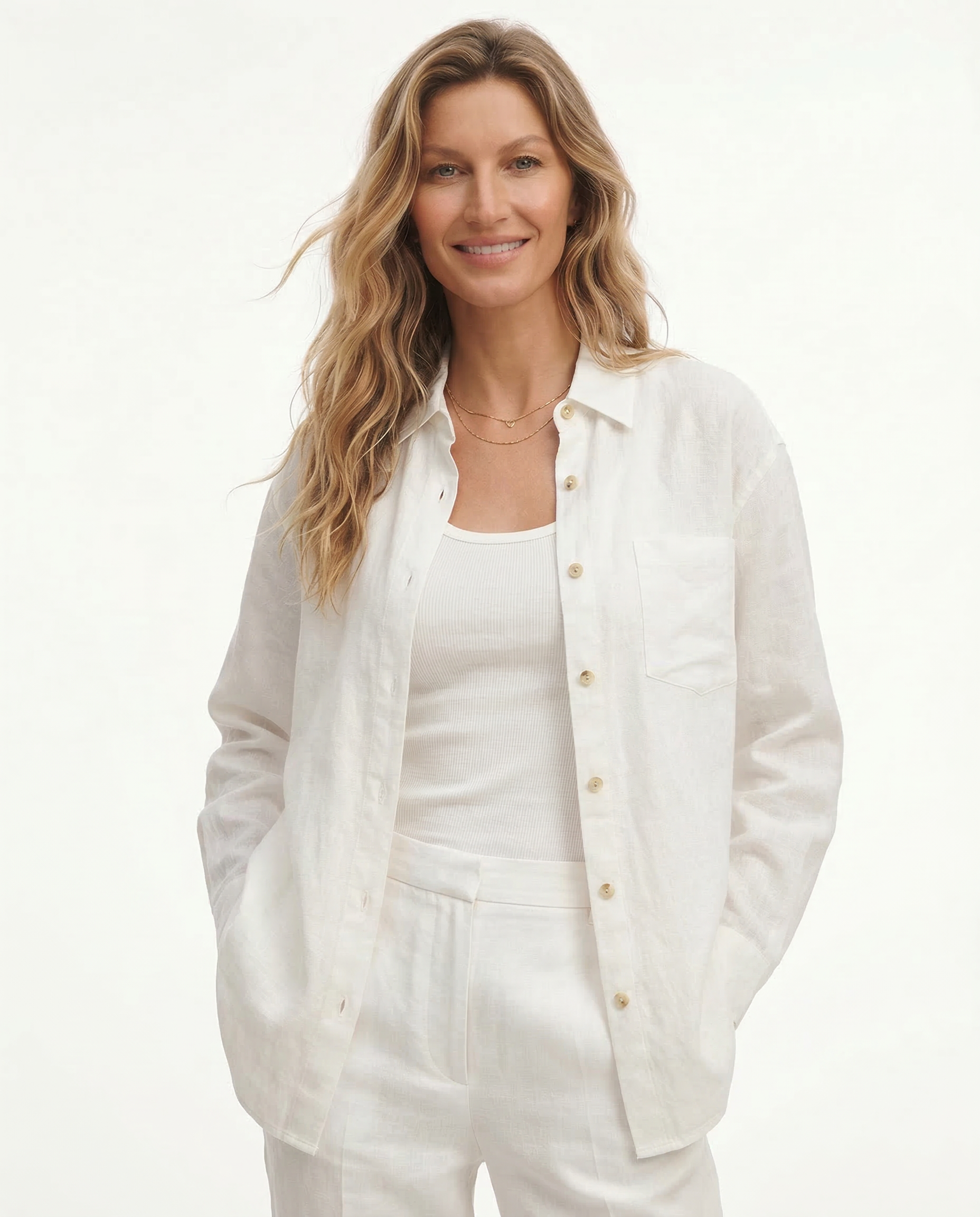 Anna-Berg | Oversized Button-Up Linen Blouse