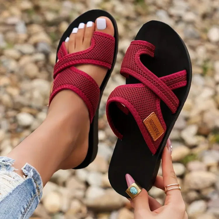 Anna-Berg | Flowing Orthopedic Cushioned Sandals in a Flattering Cut