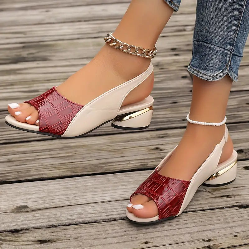 Anna-Berg | Sophisticated Leather Comfort Sandals for a Polished Look