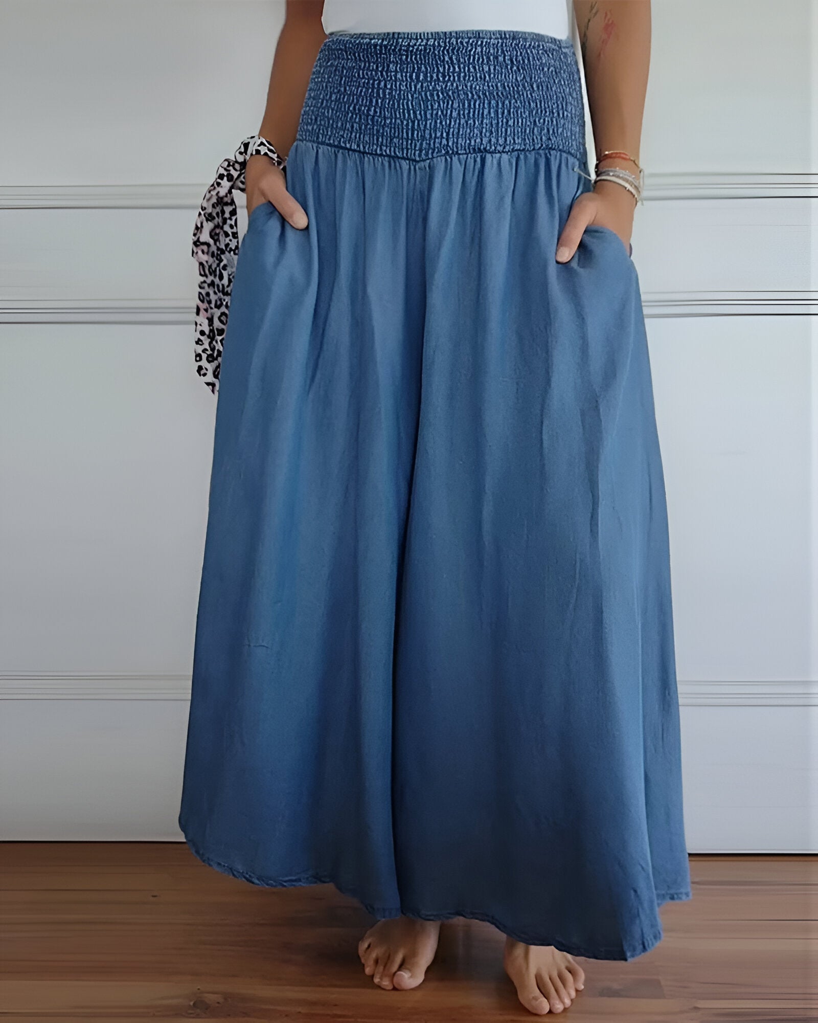 Anna-Berg | Graceful Comfortable Pants With Elastic Waist