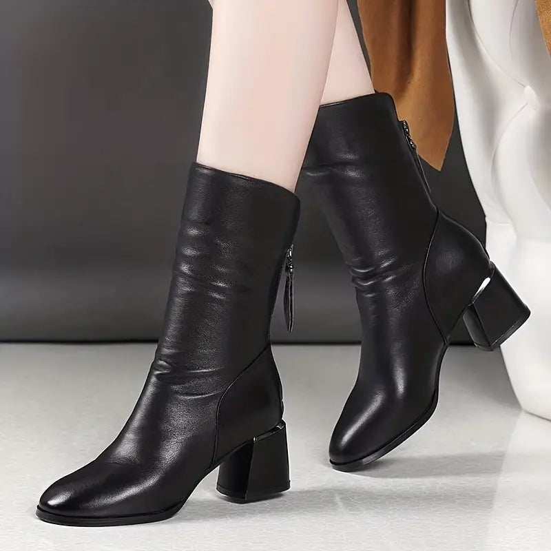 Anna-Berg | Leather Ankle Boots