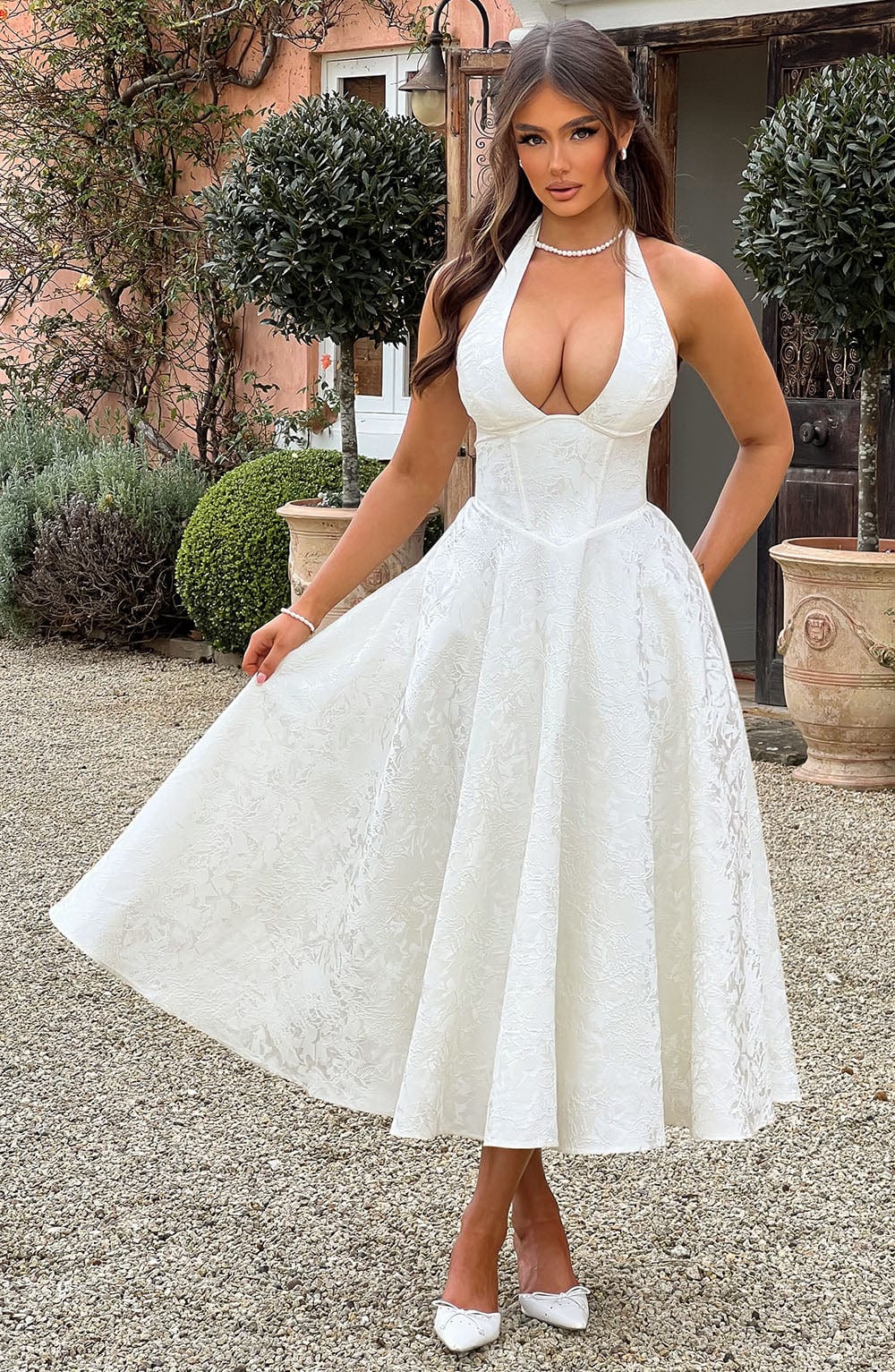 Anna-Berg | Bruna Wedding Guest Halter Dress