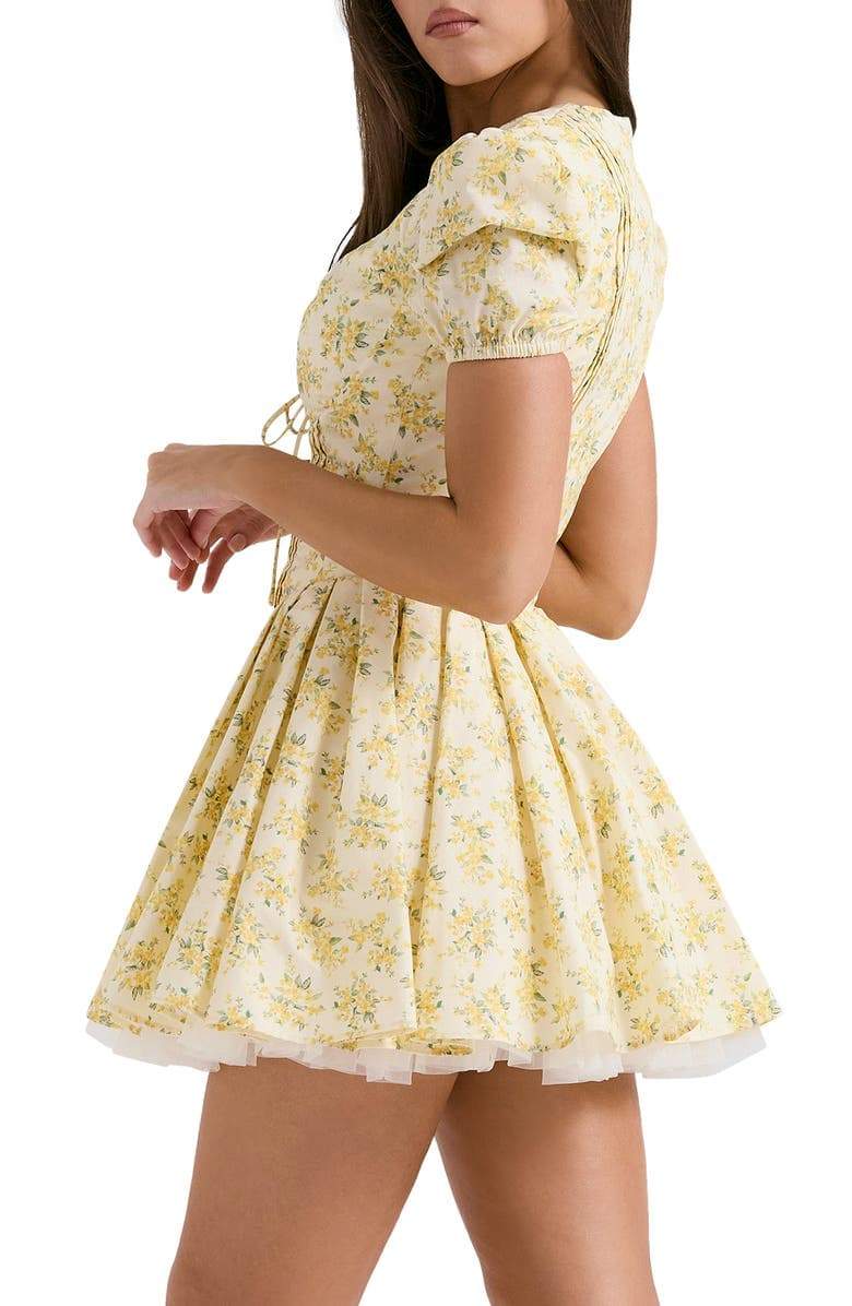 Anna-Berg | Floral V-Neck Corset Dress