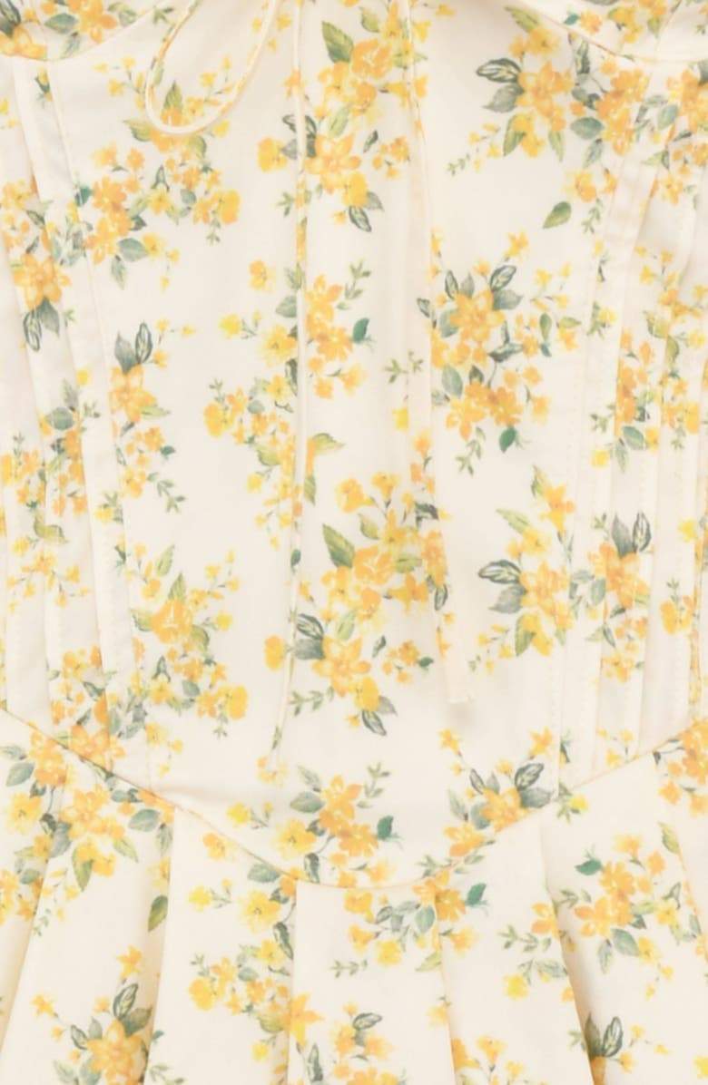 Anna-Berg | Floral V-Neck Corset Dress