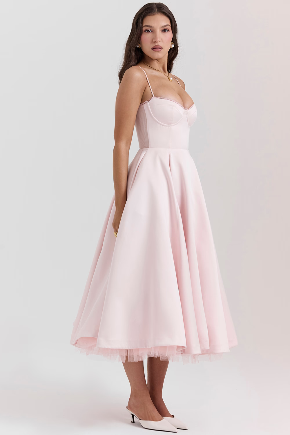 Anna-Berg | Effortless Casual Double-Layer Midi Dress For Everyday