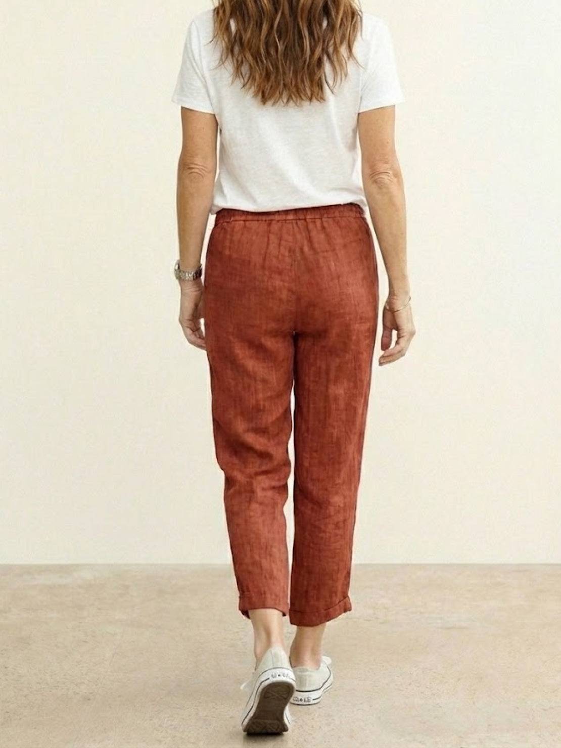 Anna-Berg | Luxe Drawstring Casual Pants in a Flattering Cut