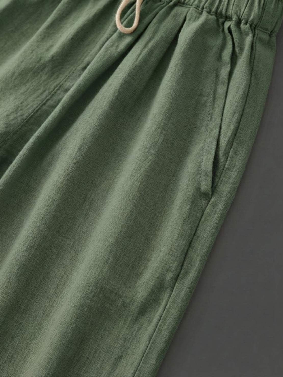 Anna-Berg | Luxe Drawstring Casual Pants in a Flattering Cut