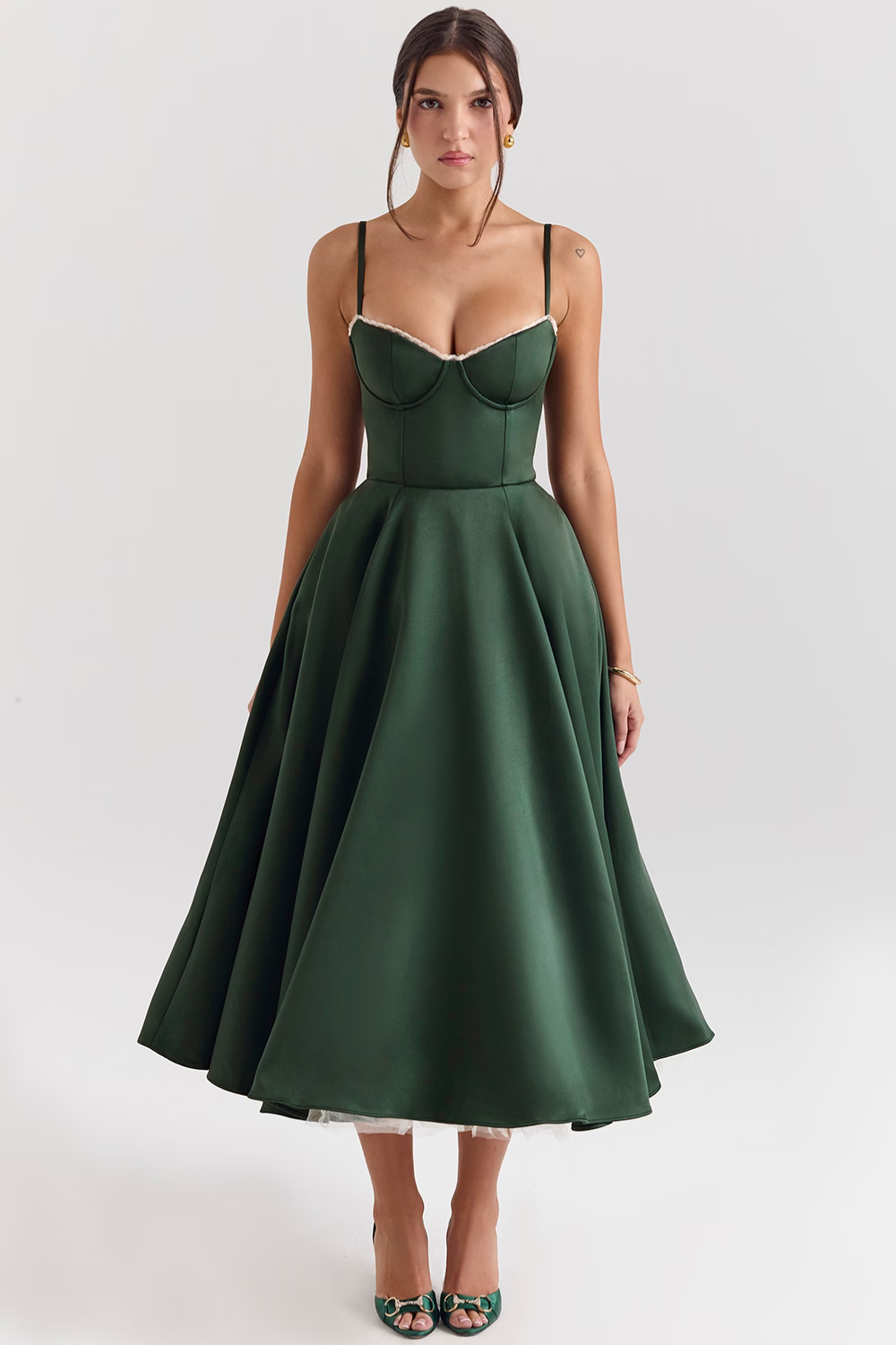 Anna-Berg | Effortless Casual Double-Layer Midi Dress For Everyday