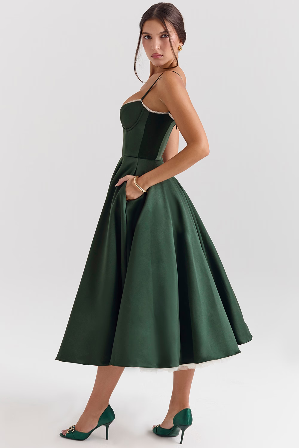 Anna-Berg | Effortless Casual Double-Layer Midi Dress For Everyday