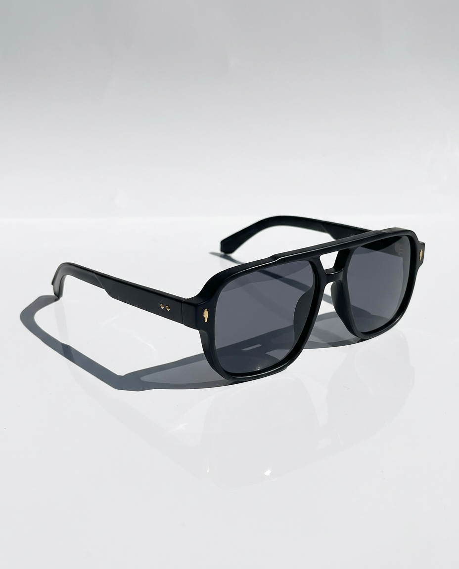 Anna-Berg | Black Square Acetate Frames