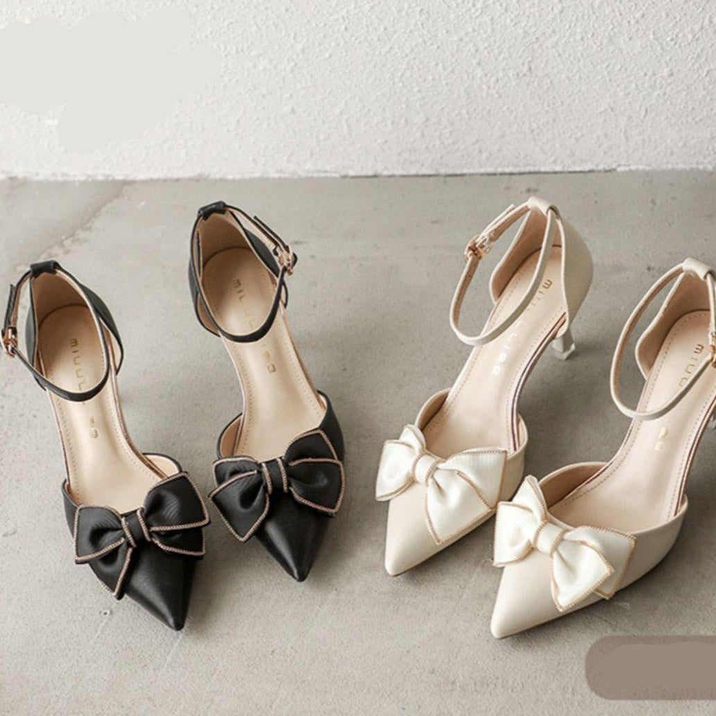 Anna-Berg | Elegant Pointed Toe Heels in Leather