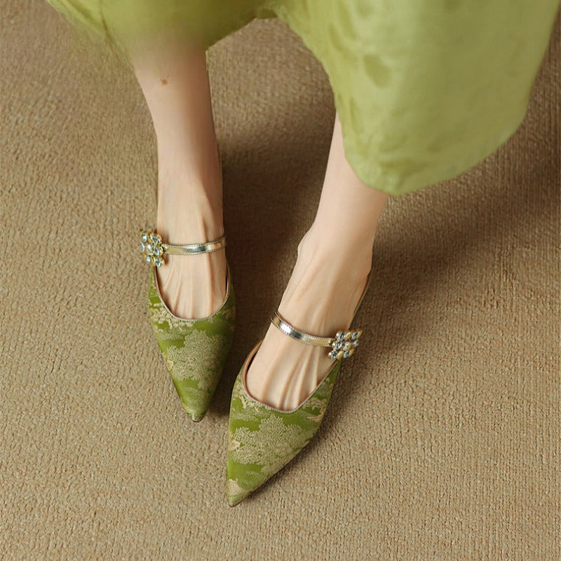 Anna-Berg | Elegant Pointed Toe Heels in Leather