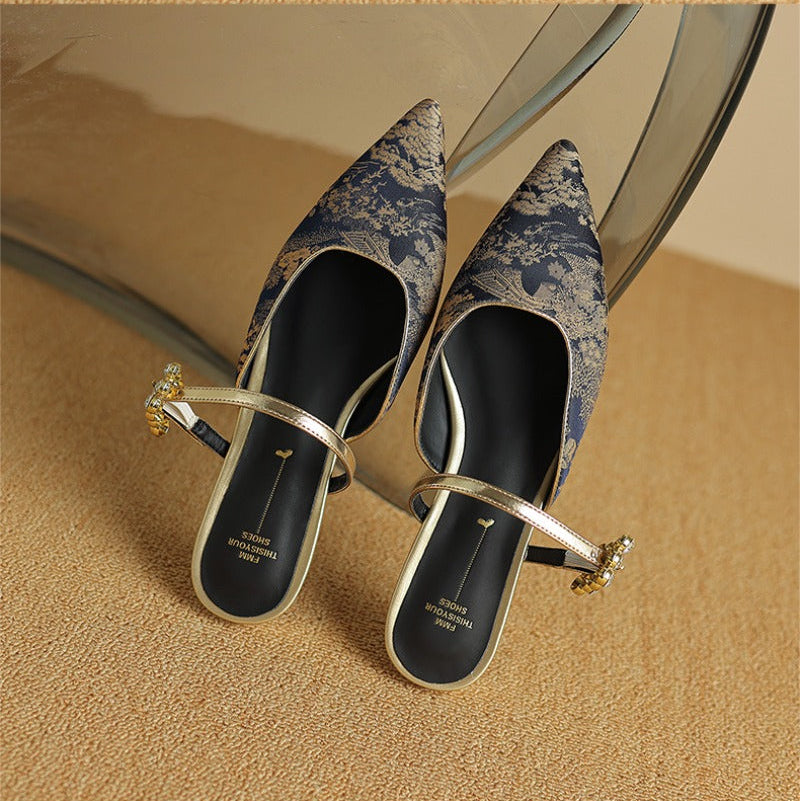 Anna-Berg | Elegant Pointed Toe Heels in Leather