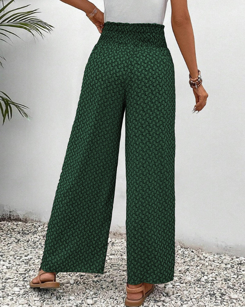 Anna-Berg | Sculpted Relaxed Wide Leg Trousers with a Timeless Finish