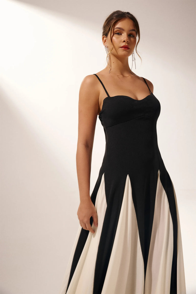 Anna-Berg | Color Block Slip Dress